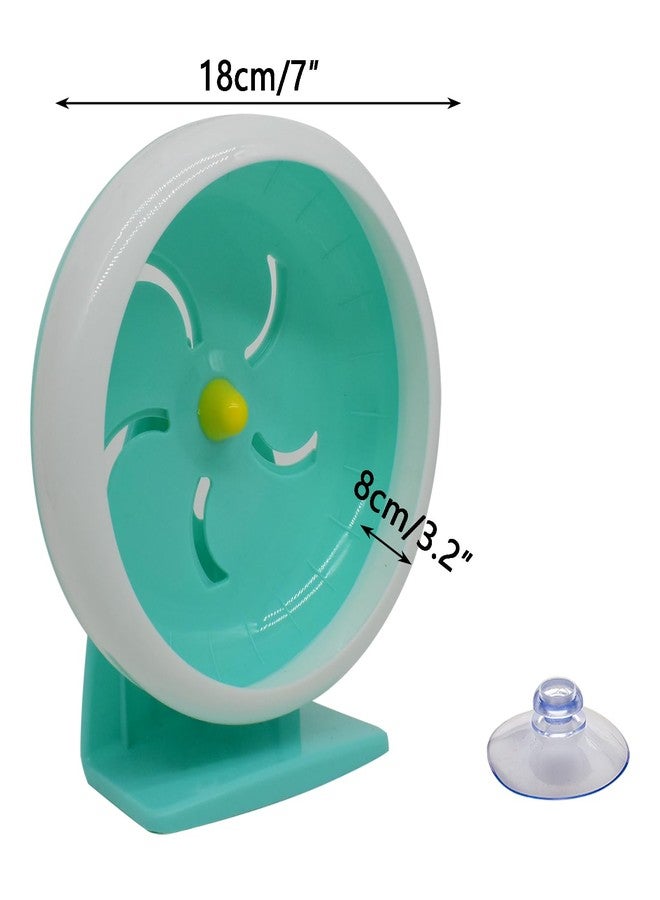 GKYZBB Hamster Wheel, 7 inch Silent Hamster Exercise Running Wheel with Stand,Pet Small Animals Exercise Running Toys,Adjustable Quiet Spinner for Guinea Pigs, Sugar Gliders, Gerbils - Image 2